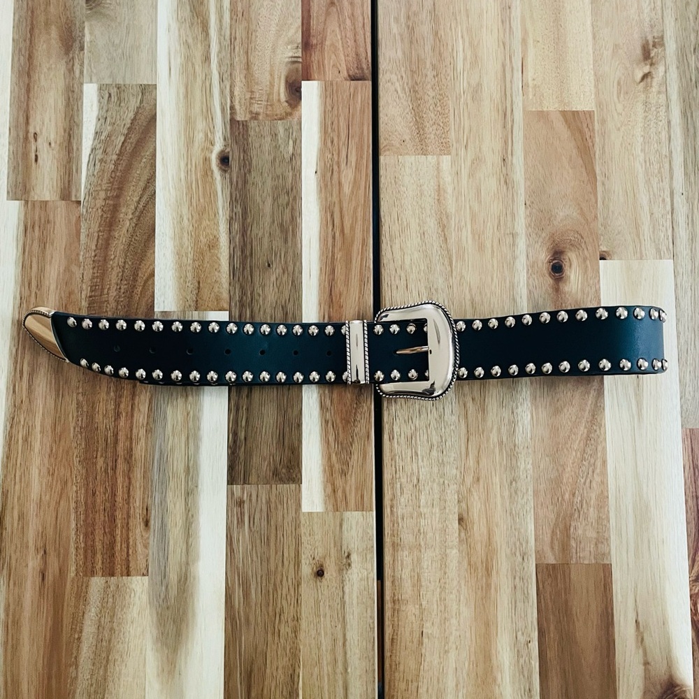 Black Studded Belt